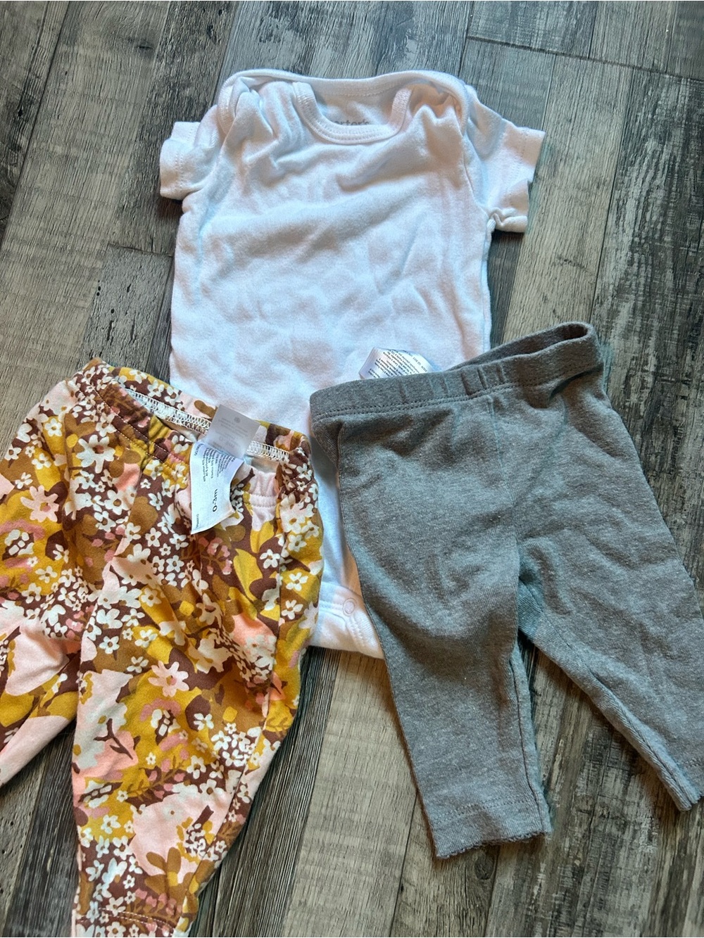 Carter's Fall Baby Bundle | Features 2 Soft Fall Pants and White Onesie